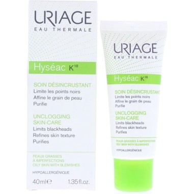 URIAGE HYSEAC K18 SOIN DESINCRUSTANT 40ML – Pour le visage | URIAGE  2
