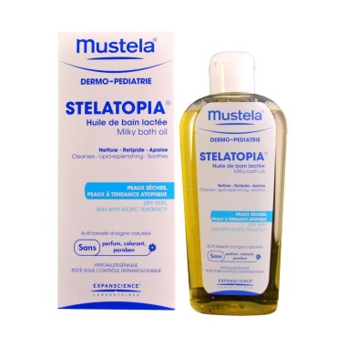 MUSTELA STELATOPIA HUILE DE BAIN LACTEE 200ML – Pour le corps | MUSTELA  1