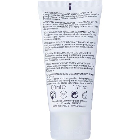 URIAGE DEPIDERM CREME MAINS ANTI-TACHE SPF15 50ML – Protection solaire et bronzage | URIAGE  2