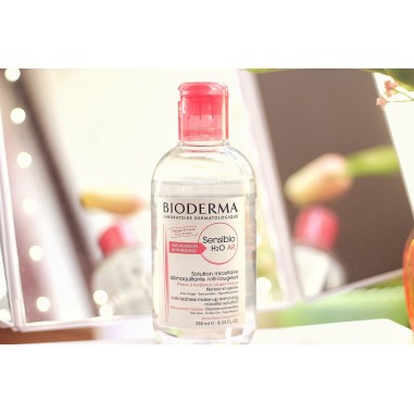BIODERMA SENSIBIO H2O AR SOLUTION MICELLAIRE DEMAQUILLANTE ANTI-ROUGEURS 250ML – Soin pour peau sensible | BIODERMA  3