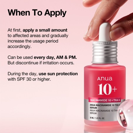 ANUA NIACINAMIDE 10% + TXA 4% SERUM 30ML – Anti-taches pigmentaires | ANUA  6