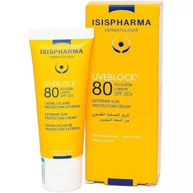 ISISPHARMA UVEBLOCK SPF80 INVISIBLE CREME 40ML REF COIVISI019 – Protection solaire et bronzage | ISIS PHARMA  1